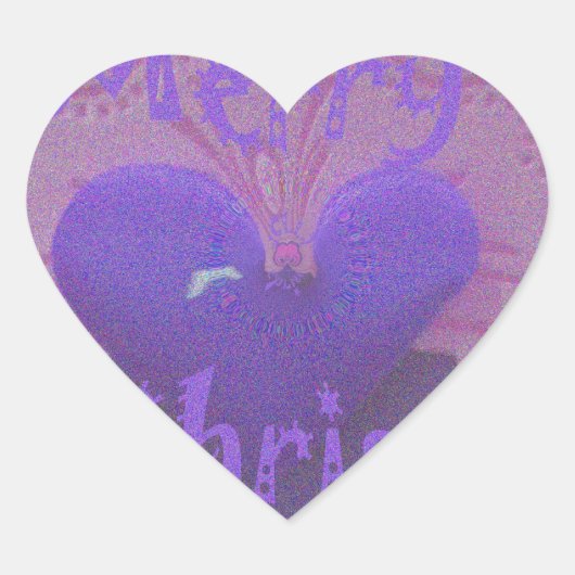 ハクナマタタメリークリスマスラブデザイン.jpg ハートシール (正面)