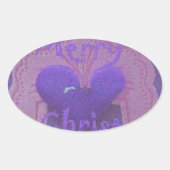 ハクナマタタメリークリスマスラブデザイン.jpg 楕円形シール (正面)