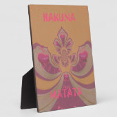 ハクナマタタメリークリスマスラブリーハートデザイン フォトプラーク (側面)