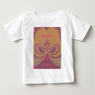 ハクナマタタメリークリスマスラブリーハートデザイン ベビーTシャツ