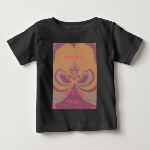 ハクナマタタメリークリスマスラブリーハートデザイン ベビーTシャツ