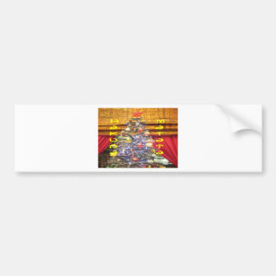 ハクナマタタメリークリスマス&ハッピーニューイヤー.p バンパーステッカー