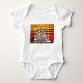 ハクナマタタメリークリスマス&ハッピーニューイヤー.p ベビーボディスーツ (正面)