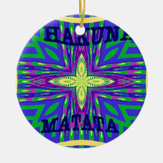 ハクナマタタモンバサカンガ セラミックオーナメント (正面)