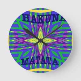 ハクナマタタモンバサカンガ ラウンド壁時計