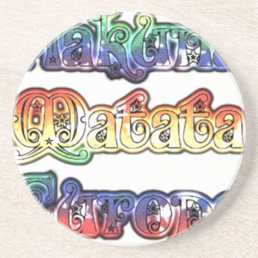 ハクナマタタヨーロッパアートプリント/グラフィック コースター (正面)