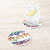 ハクナマタタヨーロッパアートプリント/グラフィック コースター (側面)