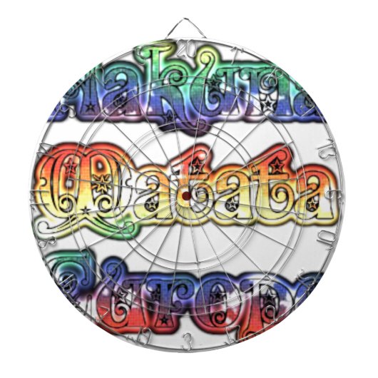 ハクナマタタヨーロッパアートプリント/グラフィック ダーツボード (正面)