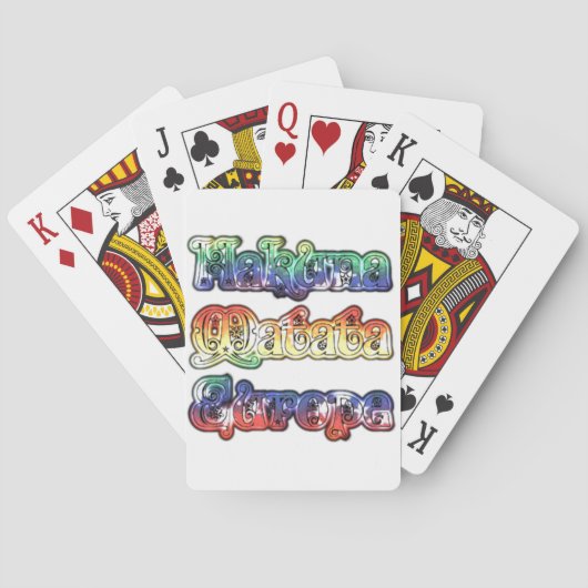 ハクナマタタヨーロッパアートプリント/グラフィック トランプ (裏面)
