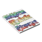 ハクナマタタヨーロッパアートプリント/グラフィック ノートパッド (アングル)