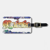 ハクナマタタヨーロッパアートプリント/グラフィック ラゲッジタグ (正面横)