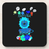 ハクナマタタライオンアートプリント コースター (正面)