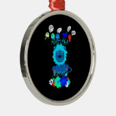 ハクナマタタライオンアートプリント メタルオーナメント (右)