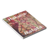 ハクナマタタライオンクブデザイン ノートパッド (アングル)