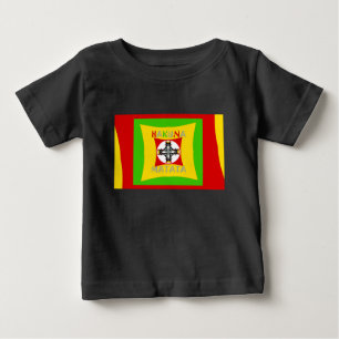 ハクナマタタラスタカラーレッドゴールデングリーン ベビーTシャツ