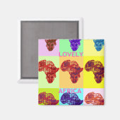 ハクナマタタラブルアフリカ冷蔵庫用マグネット マグネット (正面/裏面)