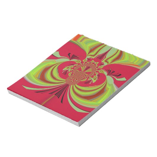 ハクナマタタレッドイエローデザイン ノートパッド (回転)