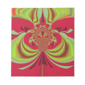 ハクナマタタレッドイエローデザイン ノートパッド (正面)