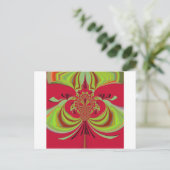 ハクナマタタレッドイエローデザイン ポストカード (スタンド正面)