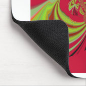 ハクナマタタレッドイエローデザイン マウスパッド (コーナー)