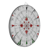 ハクナマタタレッドグリーン ダーツボード (正面左)