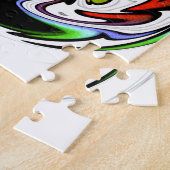 ハクナマタタ抽象芸術渦とグラデーション ジグソーパズル (側面)