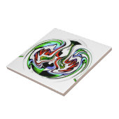 ハクナマタタ抽象芸術渦とグラデーション タイル (側面)