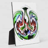 ハクナマタタ抽象芸術渦とグラデーション フォトプラーク (側面)