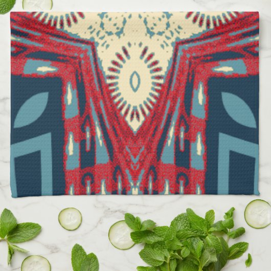 ハクナマタタ文字ホープ抽象芸術アートプリントデザイン キッチンタオル (折り畳み)