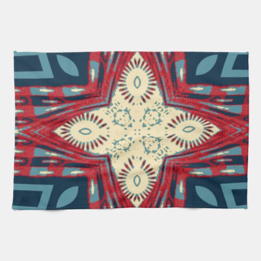 ハクナマタタ文字ホープ抽象芸術アートプリントデザイン キッチンタオル (横)