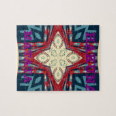 ハクナマタタ文字ホープ抽象芸術アートプリントデザイン ジグソーパズル (横)