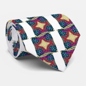 ハクナマタタ文字ホープ抽象芸術アートプリントデザイン ネクタイ (ロール)