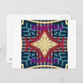 ハクナマタタ文字ホープ抽象芸術アートプリントデザイン ポストカード (正面/裏面)