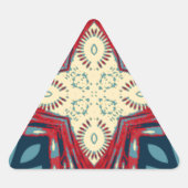 ハクナマタタ文字ホープ抽象芸術アートプリントデザイン 三角形シール (正面)