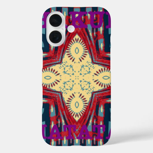 ハクナマタタ文字ホープ抽象芸術アートプリントデザイン Case-Mate iPhoneケース (裏面)