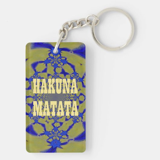 ハクナマタタ最新アメージング感動的デザイン キーホルダー (裏面)