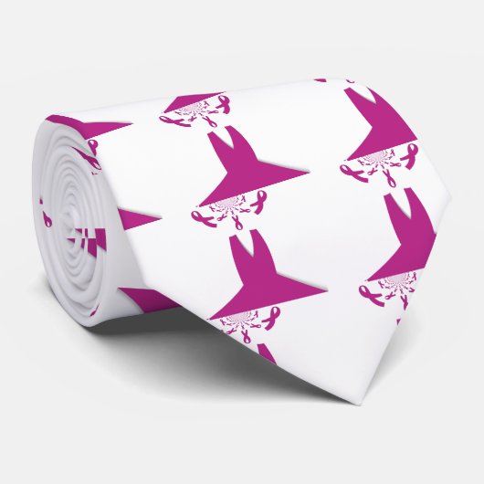 ハクナマタタ最新乳がん認識度リボン ネクタイ (ロール)