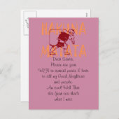 ハクナマタタ親愛サンタポストカード シーズンポストカード (正面/裏面)