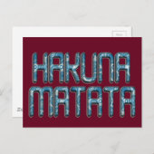 ハクナマタタ3Dアートプリント ポストカード (正面/裏面)