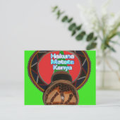 ハクナマタタ ケニア アート プリント ポストカード (スタンド正面)