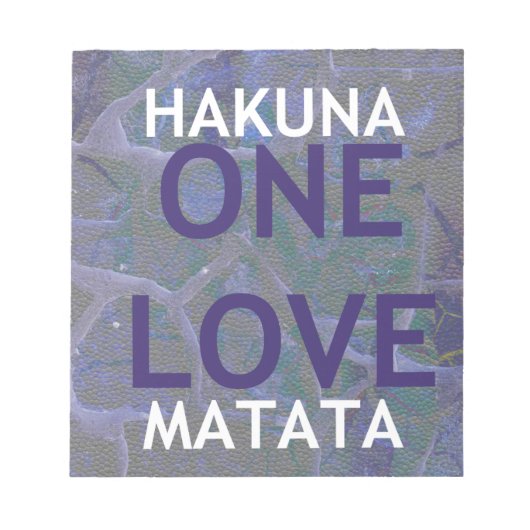 ハクナマタタ ノートパッド (正面)