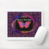 ハクナマタタ バタフライ - インスピレーション 良い一日を マウスパッド (マウス)