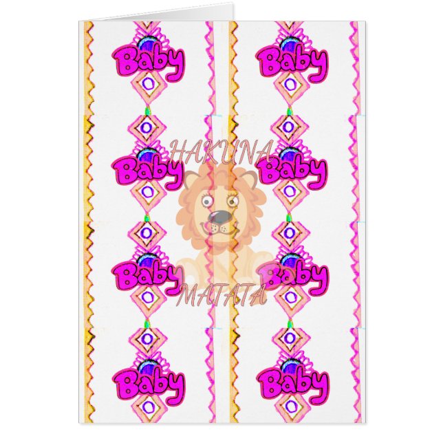 ハクナマタタ : ビューティフルベイビーライオン デザインモチーフ (正面)