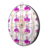 ハクナマタタ : ビューティフルベイビーライオン デザインモチーフ ダーツボード (正面右)