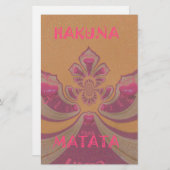 ハクナマタタ メリークリスマス ラブリー ハーツ デザイン 便箋 (正面/裏面)