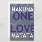 ハクナマタタ 便箋 (正面/裏面)