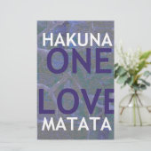 ハクナマタタ 便箋 (スタンド正面)