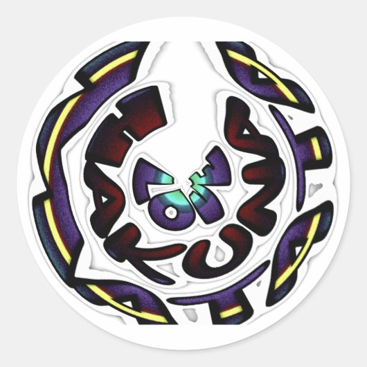 ハクナマタタ 愛すべき ギフト ラウンドシール (正面)