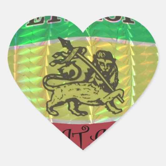 ハクナマタタ!私はエチオピアの色が大好き.png ハートシール (正面)