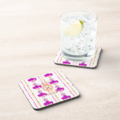 ハクナマタタ:美しいベビーライオンデザインモチーフ コースター (右側)